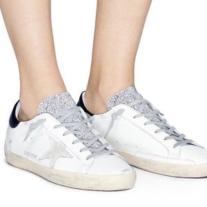 Golden Goose Sneakers with Glitter Tongue